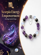 Scorpio Sovereign Void Crystal Bracelet | Obsidian & Tiger's Eye Talisman