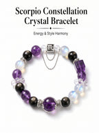 Scorpio Sovereign Void Crystal Bracelet | Obsidian & Tiger's Eye Talisman