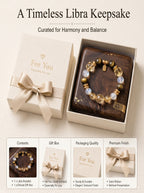 Libra Imperial Aesthetic Wealth Crystal Bracelet | Gold Rutilated & Madagascar Rose Quartz