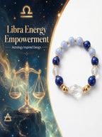 Libra Sovereign Balance Crystal Bracelet | Black Spinel & Aventurine Talisman