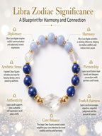 Libra Sovereign Balance Crystal Bracelet | Black Spinel & Aventurine Talisman