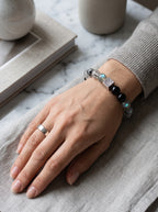 Quiet Khaki" Premium Earth Element & Golden Tiger's Eye Composite Energy Bracelet: Root Chakra Alignment, Old Money Aesthetic & Sensory Calm Firewall