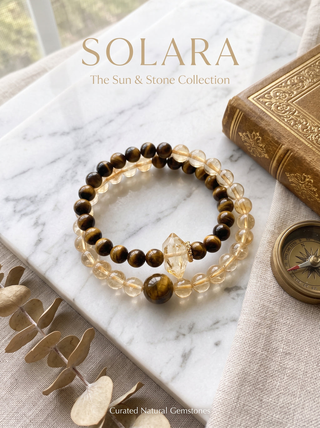 Sunlit Mountain" Premium Golden Sunstone & Citrine Composite Energy Bracelet: Solar Plexus Alignment, Dissolve Scarcity Fear & Manifest Scaled Revenue Velocity