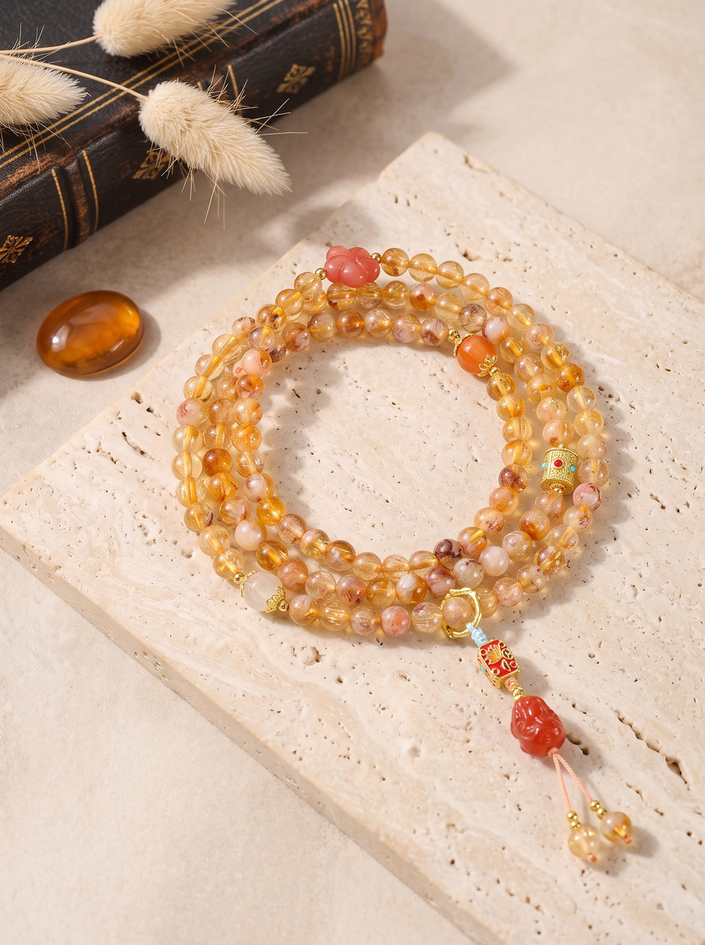 "Arcadian Pixiu" Natural Citrine Bracelet: Awaken Solar Plexus Wealth Absorption, One-Way Financial Firewall & Asset Protection