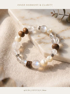 "Five Elements: Metal" Premium Azeztulite White Quartz Bracelet: Intercept Digital Static, Purify Aura Leakage & Guarantee Executive Security