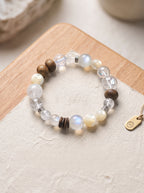 "Five Elements: Metal" Premium Azeztulite White Quartz Bracelet: Intercept Digital Static, Purify Aura Leakage & Guarantee Executive Security