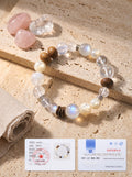 "Five Elements: Metal" Premium Azeztulite White Quartz Bracelet: Intercept Digital Static, Purify Aura Leakage & Guarantee Executive Security