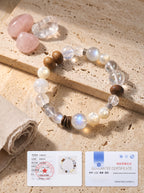 "Five Elements: Metal" Premium Azeztulite White Quartz Bracelet: Intercept Digital Static, Purify Aura Leakage & Guarantee Executive Security