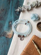 "Morning Mist" Aquamarine Bracelet: Dissolve Dawn Anxiety and Reclaim Clear Executive Communication
