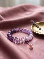 Period 9 Purple Fire" Premium Amethyst and Red Agate Bracelet: Awaken Crown Chakra Sovereignty, Harness the 2026 Macro Fire Matrix & Elevate Executive Charisma