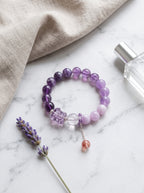 Period 9 Purple Fire" Premium Amethyst and Red Agate Bracelet: Awaken Crown Chakra Sovereignty, Harness the 2026 Macro Fire Matrix & Elevate Executive Charisma