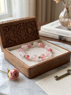 🌸The Synthesis of Gentle Power | Rose Quartz, Freshwater Pearl, Rhodonite & Jasper Beaded Bracelet