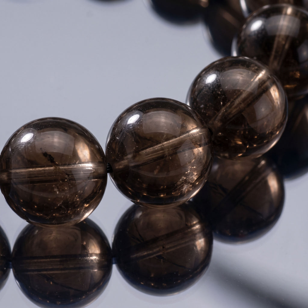 Natural Smoky Quartz Bracelet: Grounded Resilience & Absolute Shielding — Alpine Zone