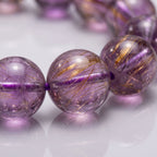 Natural Purple Rutilated Quartz Bracelet: The Stone of Prosperity — Kailash Vein