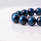 Natural Blue Tiger's Eye Bracelet: Clarity & Calm Energy — Gangdishé Peak