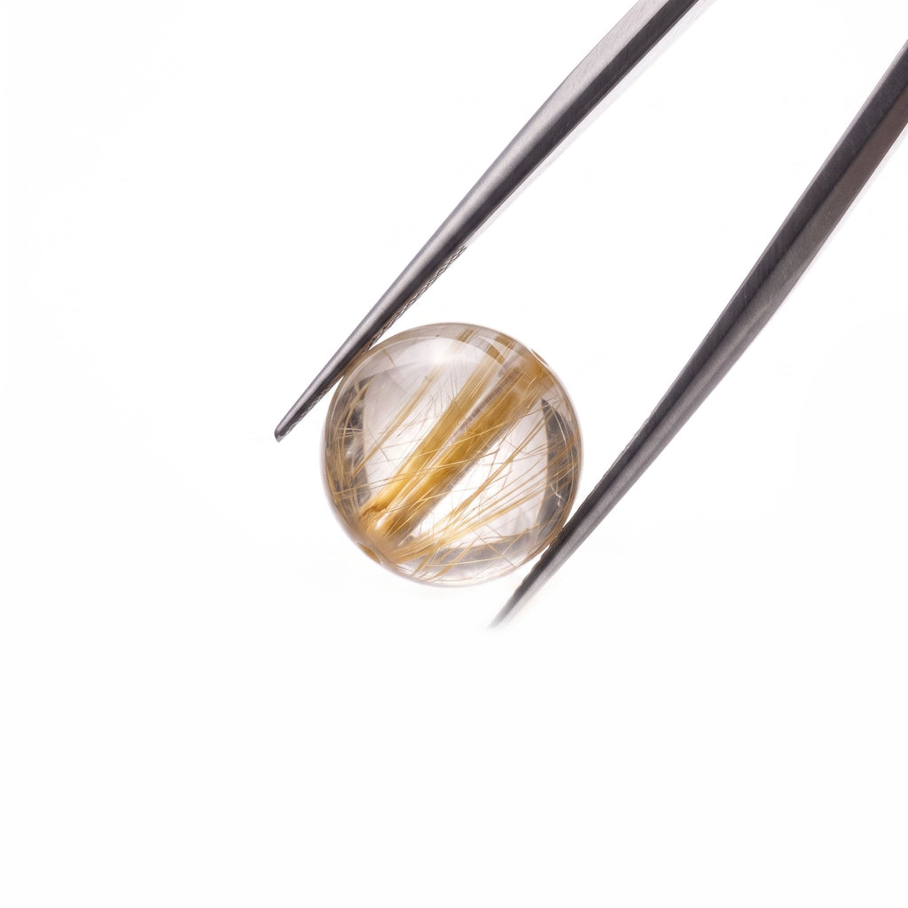 Natural Gold Rutilated Quartz Bracelet: Sovereign Abundance & Magnetic Ambition — Himalayan Ridge