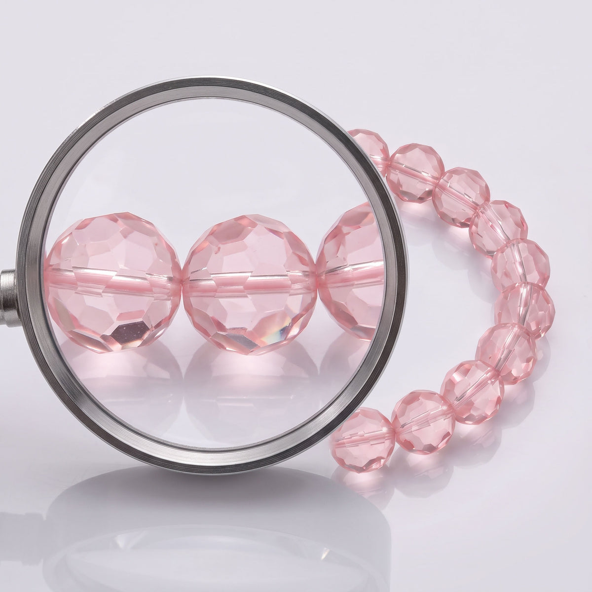 Natural Pink Pineapple Quartz Intuition & Heart Bracelet: Spiritual Serenity & Harmony — Gangdishé Peak