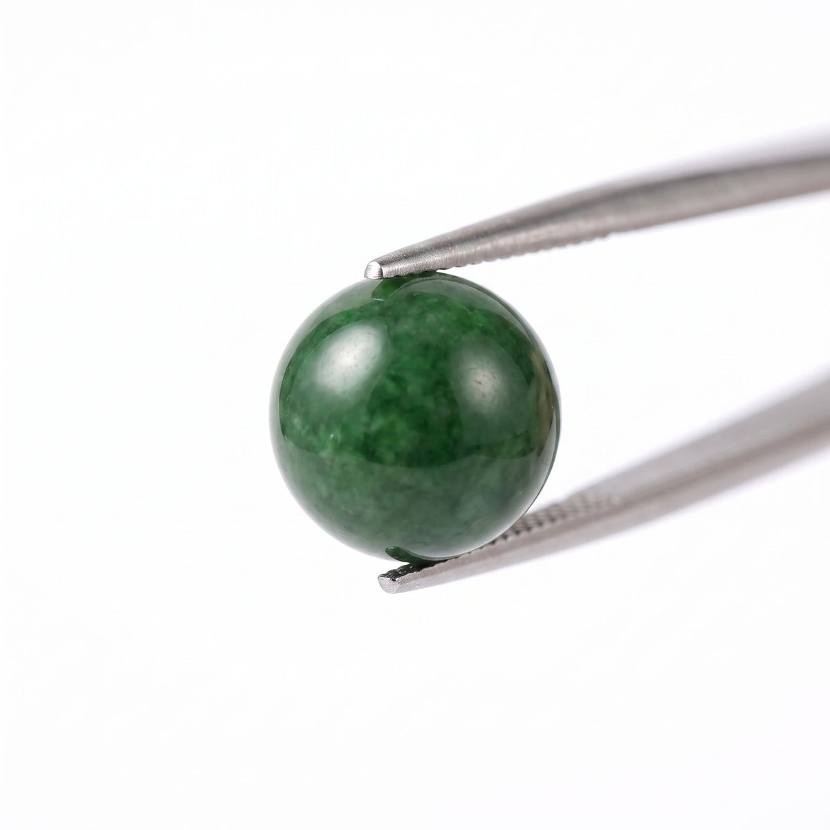 Natural Deep Spinach-Green Nephrite Jade Bracelet
