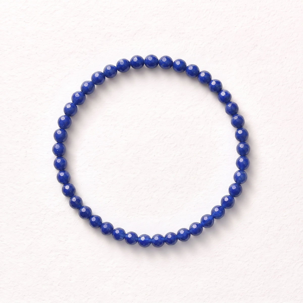 Natural Lapis Lazuli Bead Bracelet, Serene Calm & Harmonious Flow Gemstone Jewelry
