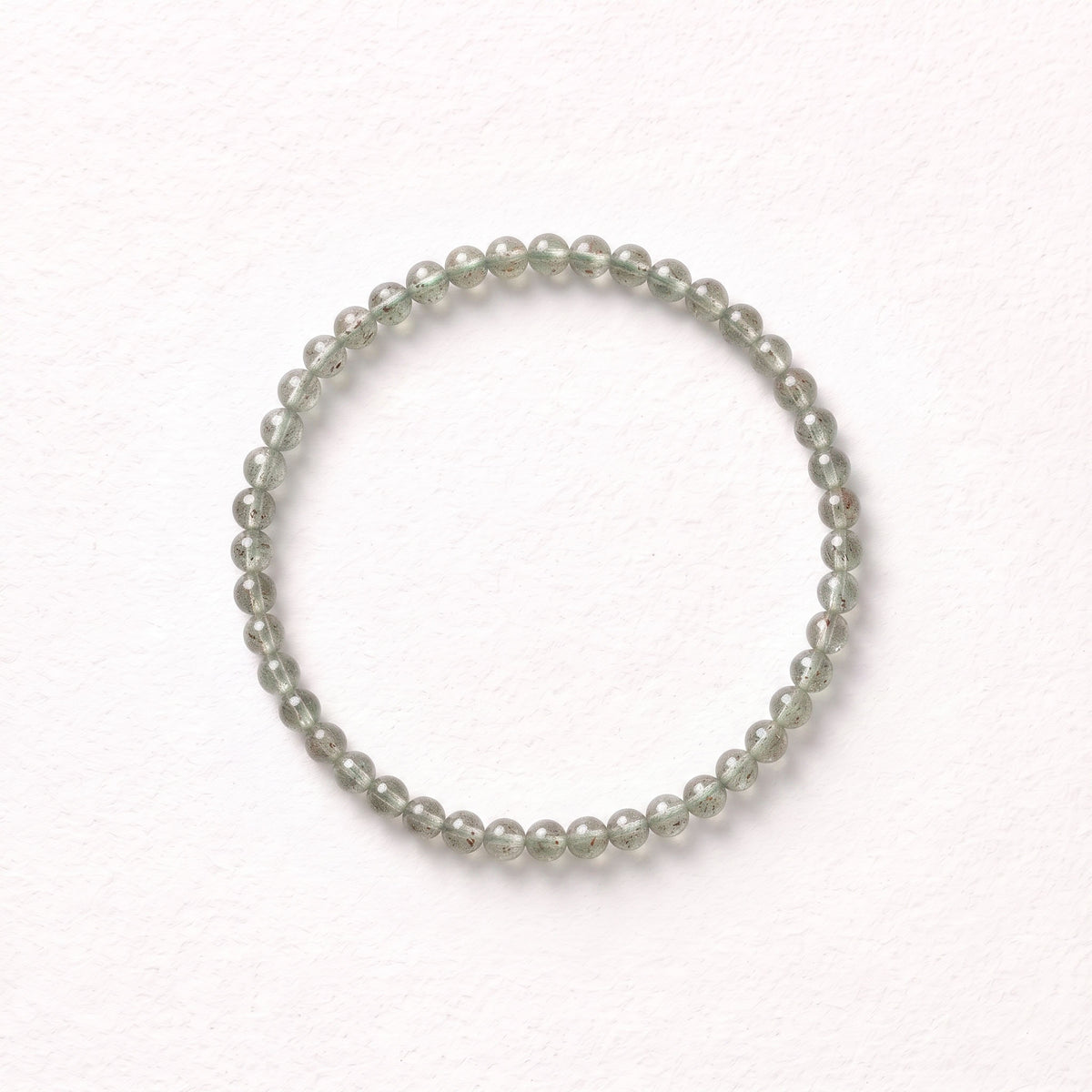 Natural Green Strawberry Quartz Bead Bracelet, Radiant Vitality & Harmonious Flow Gemstone Jewelry