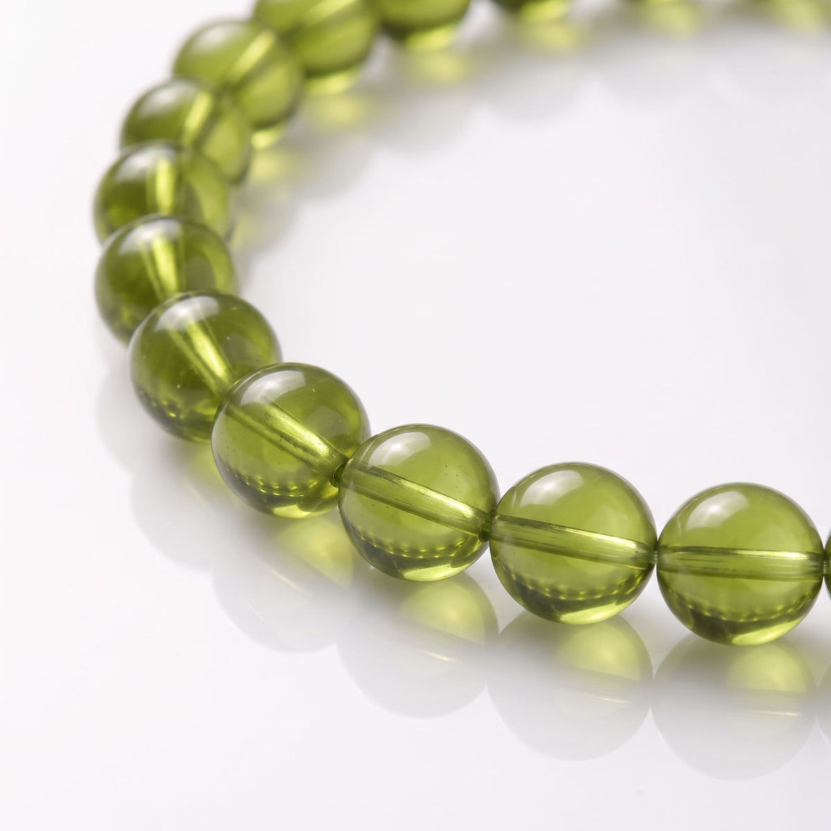 Natural Peridot Bead Bracelet, Radiant Vitality & Harmonious Flow Gemstone Jewelry