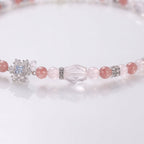 Sparkling Strawberry Quartz & Soft Rose Quartz Harmony
