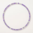 Natural Celestial Lavender Amethyst & Pure Clear Quartz Double-Loop Radiance Collarchain: Versatile Necklace — Kailash Vein