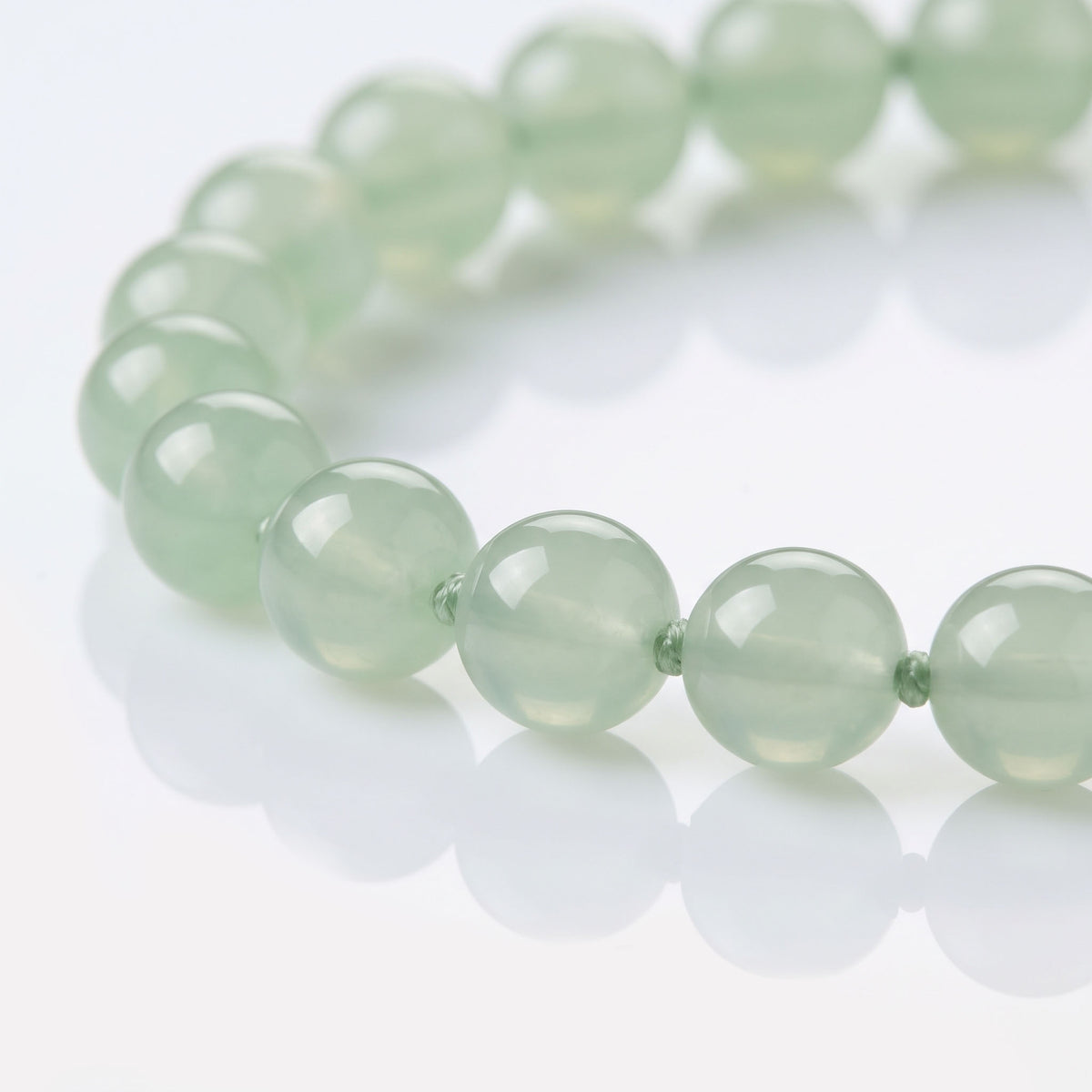 Natural Botanical Prehnite & Ocean Aquamarine Harmony Collarchain: Dual-Loop Versatile Necklace — Gangdishé Peak
