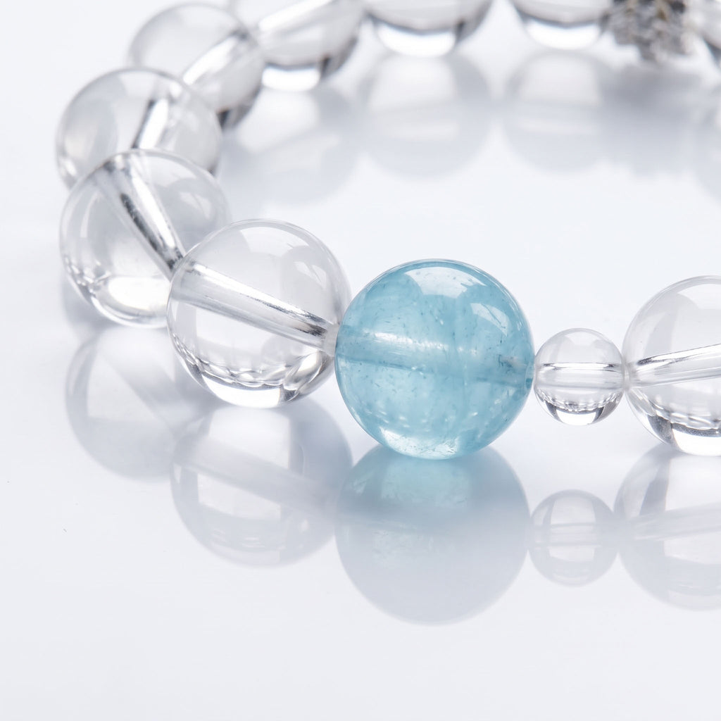 Pure Clear Quartz & Aquamarine: Ocean Serenity & Infinite Clarity