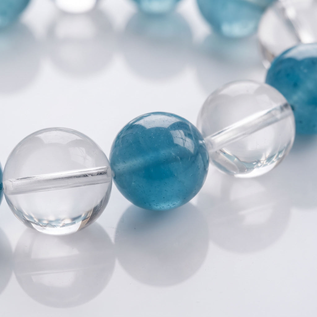 Royal Aquamarine & Clear Quartz: Ocean Calm & Absolute Clarity