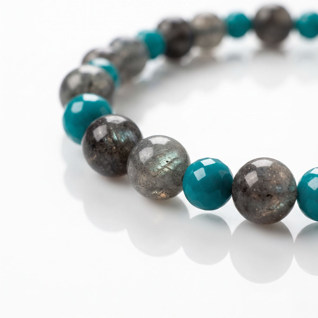 Grey Moonstone & Malachite: Intuitive Shield & Transformation