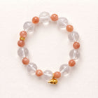 Clear Quartz & Peach Moonstone: Warm Vitality & Pure Illumination