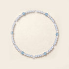 Natural Clear Quartz & Ocean Aquamarine Double-Loop Serenity Collarchain: Dual-Use Versatile Necklace — Himalayan Ridge