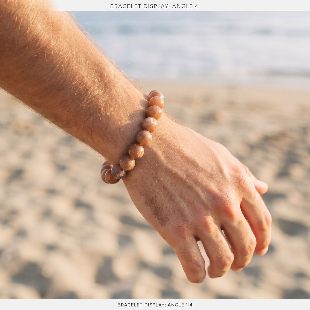 Natural Sunstone Bracelet: Vitality & Manifestation — Himalayan Ridge