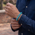 Natural Turquoise Bracelet: Spiritual Protection & Peace — Kailash Vein