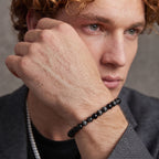 Natural Silver Sheen Obsidian Bracelet: Spiritual Protection & Intuition — Kailash Vein