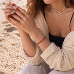 Natural Southern Red Agate Bead Bracelet, Radiant Vitality & Warm Balance Gemstone Jewelry