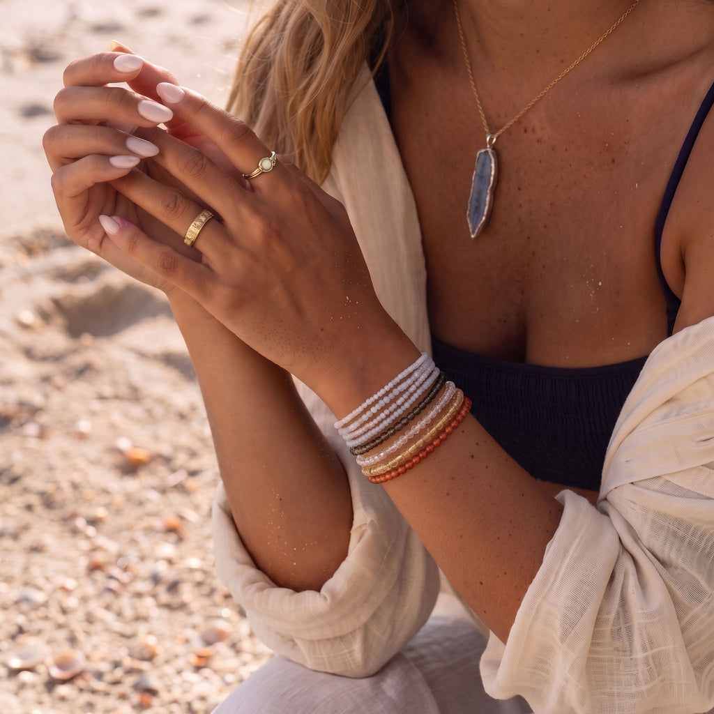 Aries Vitality 4-Piece Bracelet Stack | Zodiac Courage & Drive Set