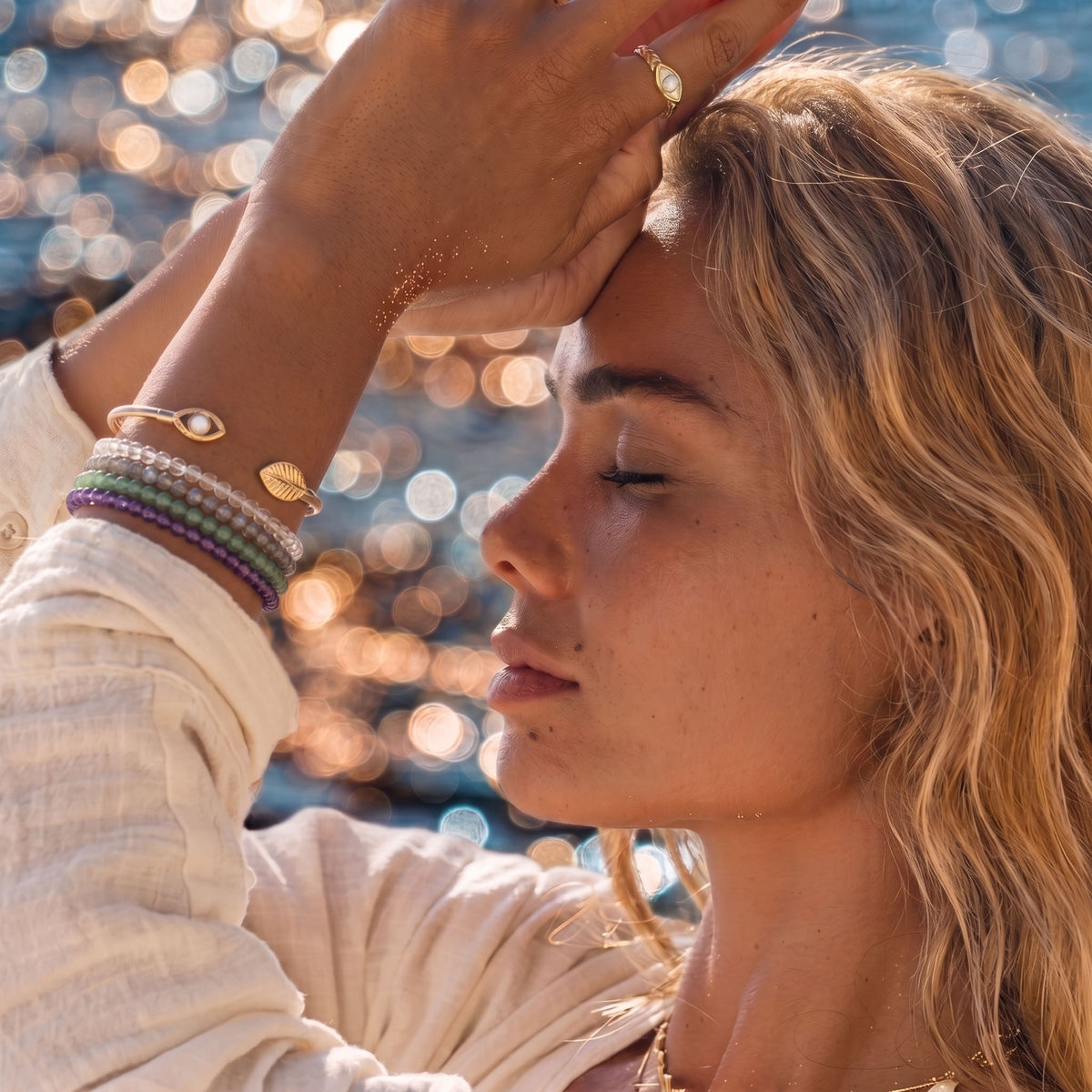 Virgo Inner Harmony 4-Piece Bracelet Stack | Zodiac Focus & Order Set