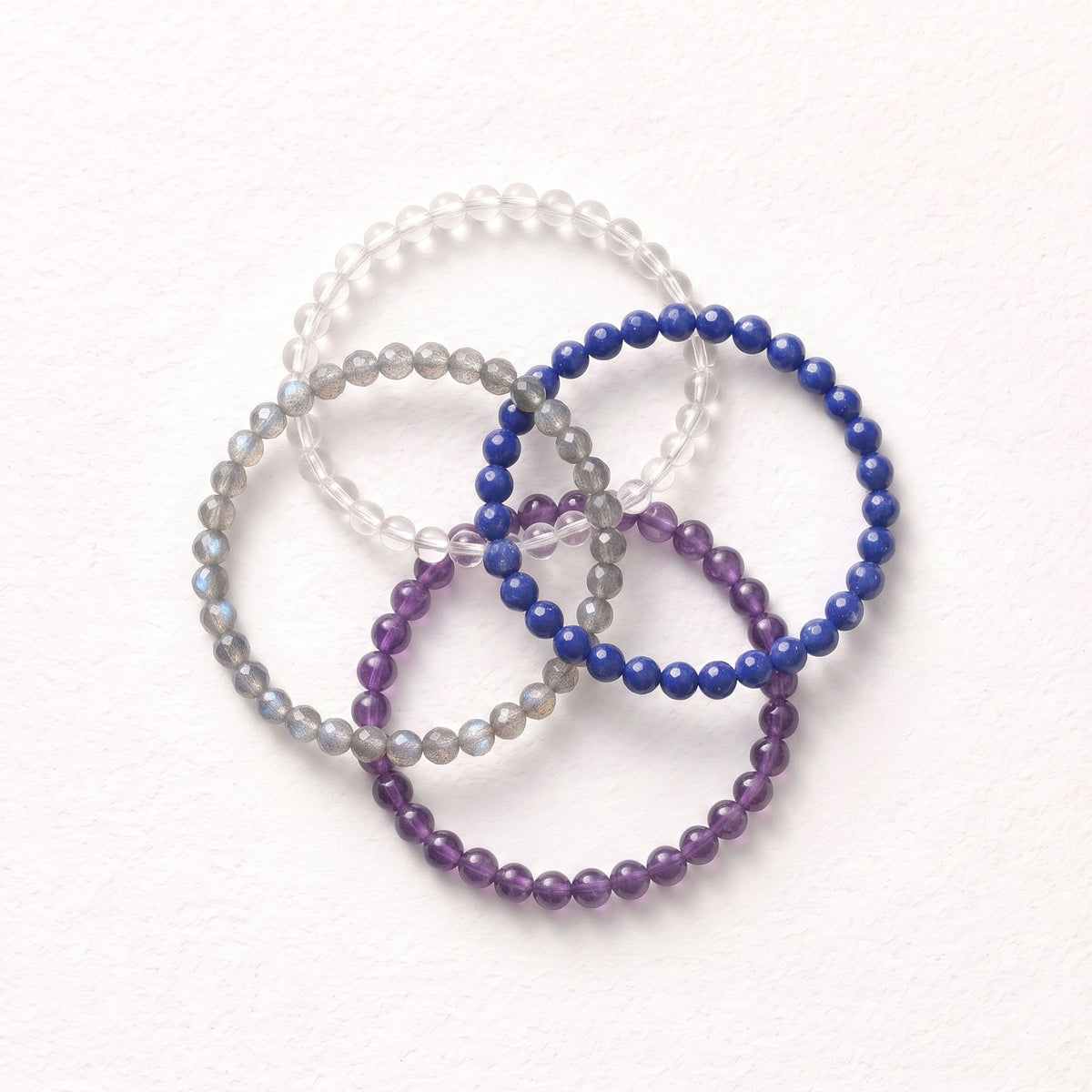 Third Eye Intuition 4-Piece Bracelet Stack | Inner Wisdom & Insight Set