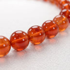 Natural Carnelian Bead Bracelet, Radiant Vitality & Warm Balance Gemstone Jewelry