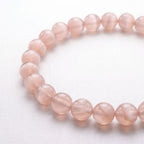 Natural Cherry Blossom Agate Bead Bracelet, Serene Grace & Harmonious Flow Gemstone Jewelry