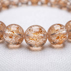Natural Sunstone Bead Bracelet, Radiant Vitality & Warm Balance Gemstone Jewelry