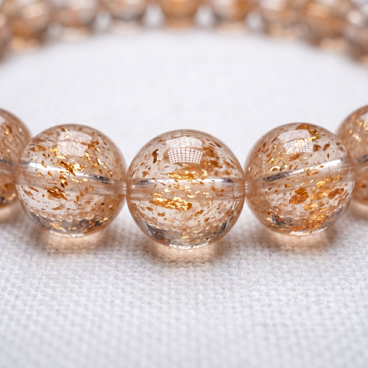 Natural Sunstone Bead Bracelet, Radiant Vitality & Warm Balance Gemstone Jewelry