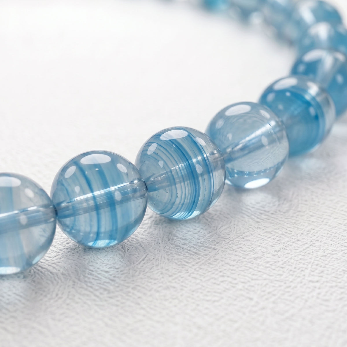 Blue Lace Agate Bracelet | Serenity & Stress Relief