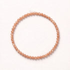 Natural Peach Moonstone Bead Bracelet, Serene Grace & Warm Balance Gemstone Jewelry
