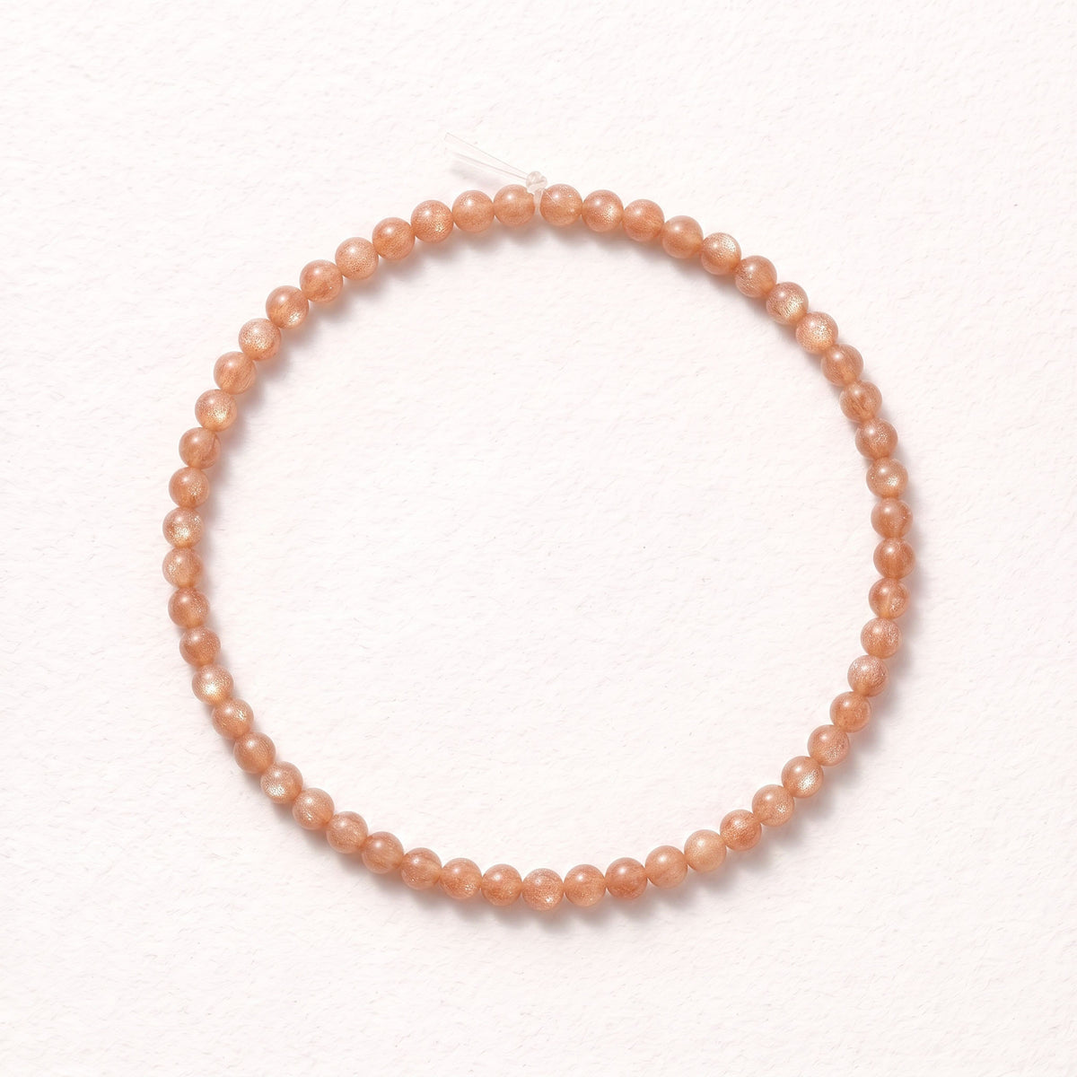 Natural Peach Moonstone Bead Bracelet, Serene Grace & Warm Balance Gemstone Jewelry