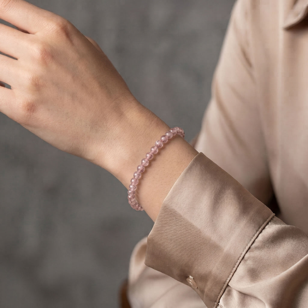 Cherry Blossom Agate Bracelet | New Beginnings & Personal Growth