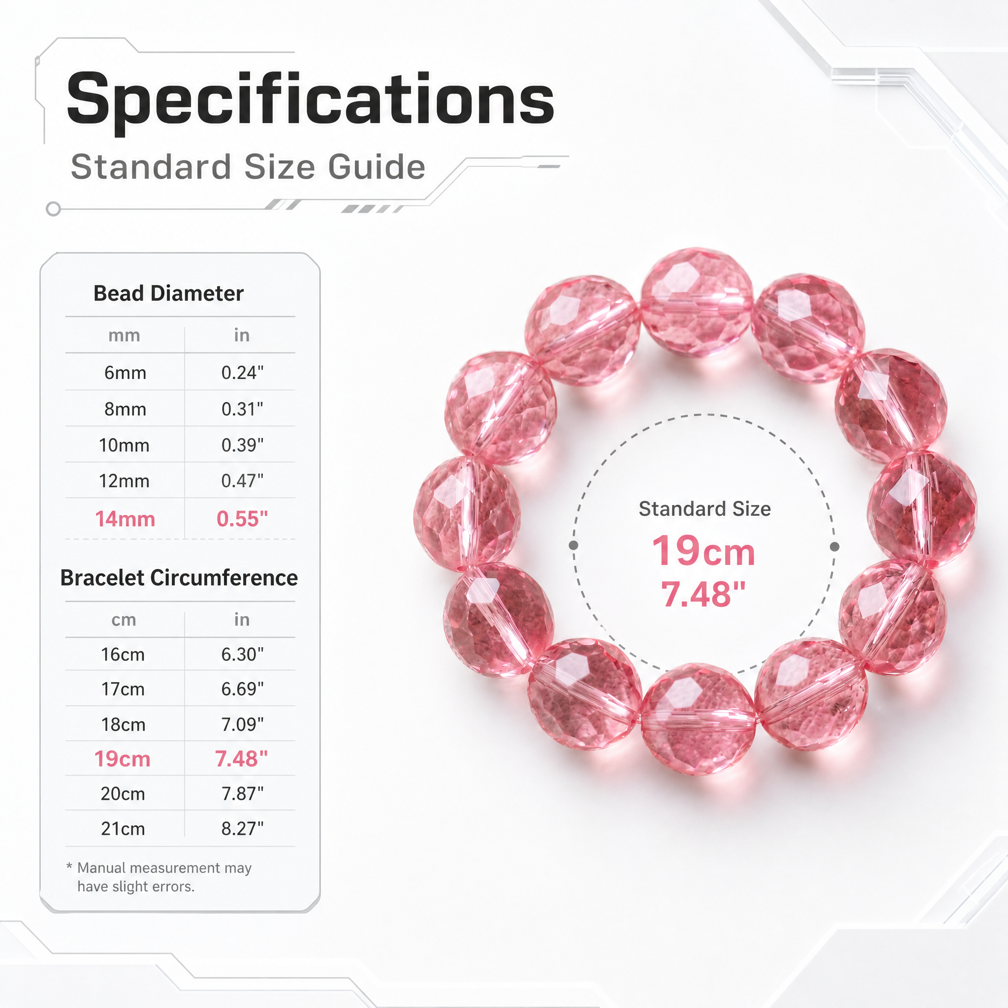 Premium Rose Quartz Beaded Bracelet | Hand-Polished Natural Gemstone Jewelry for Self-Love & Harmony