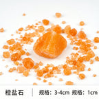 Authentic Raw Orange Salt Crystal | The "Stone of Warmth" | Unique Natural Mineral for Minimalist Interior Design